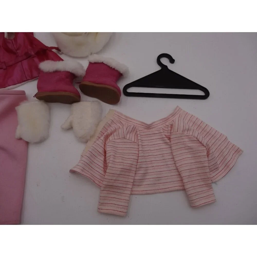 American Girl Pink Winter Snow Ski Trip Outfit 2002 JLY Just Like You and Hanger